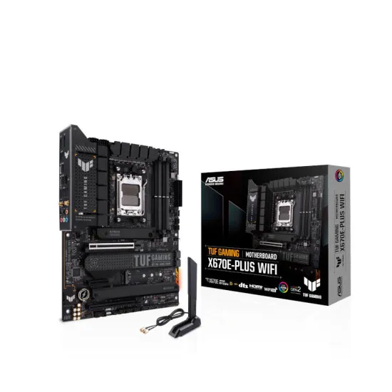 ASUS TUF GAMING X670E-PLUS WIFI AMD Ryzen X670 AM5 ATX Motherboard